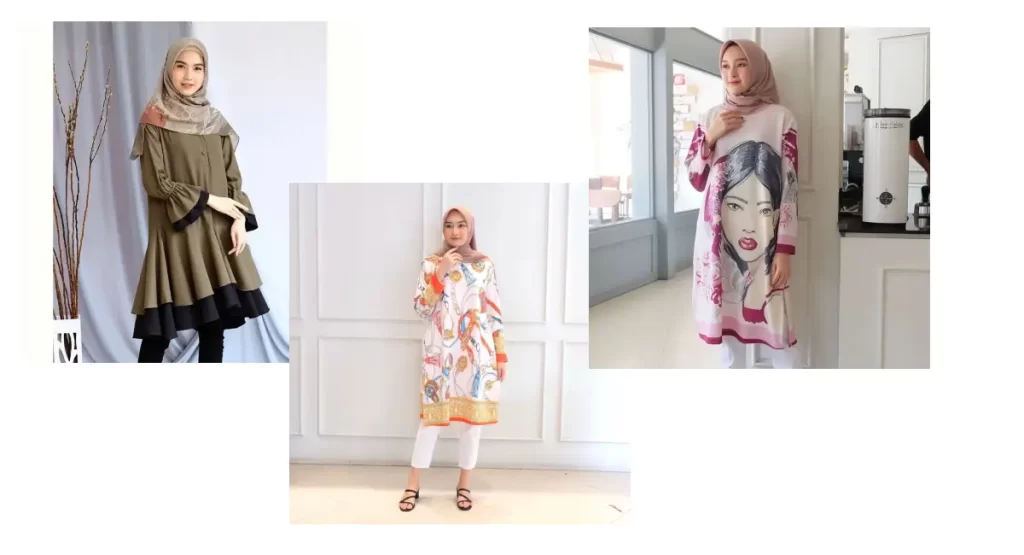 Baju Tunik Wanita Muslimah Cantik Terbaru