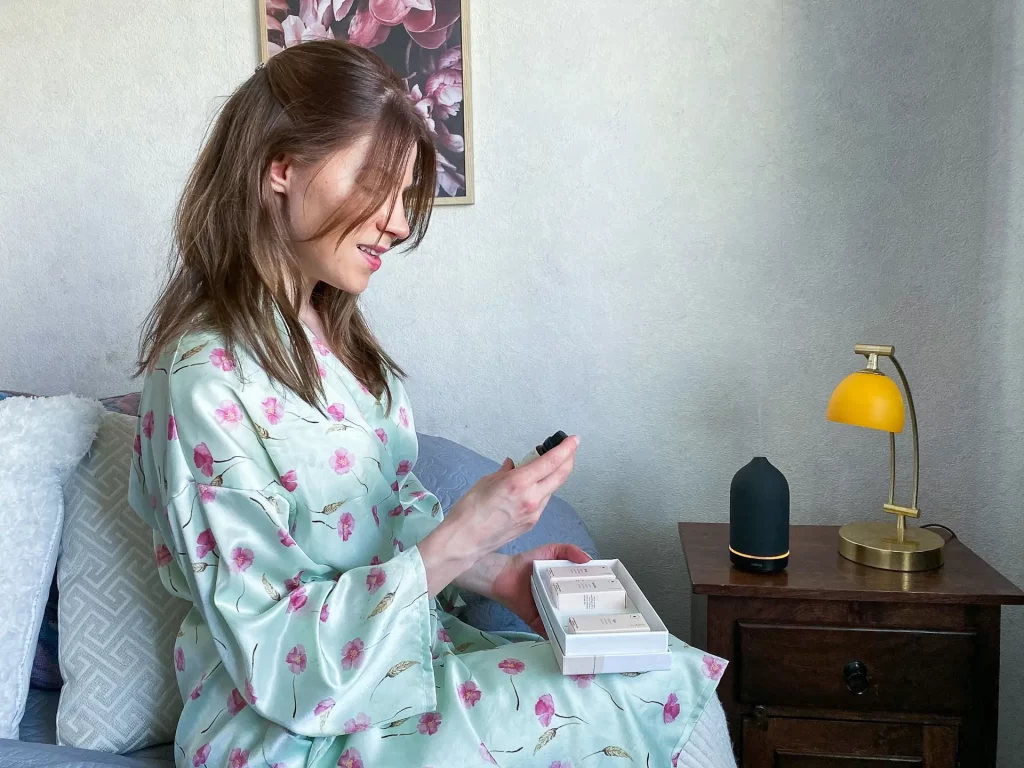 5 Piyama Tidur Wanita Motif Bunga Lengan Panjang Kekinian